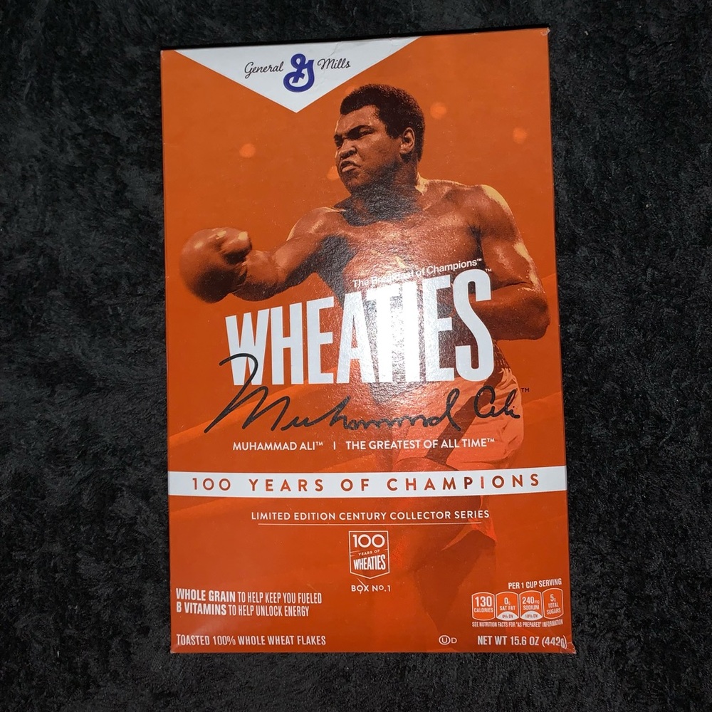 Muhammad Ali rare Wheaties box